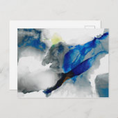 Ephemeral - Blauw & grijs Briefkaart (Voorkant / Achterkant)