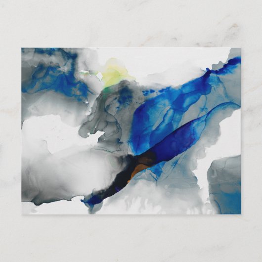 Ephemeral - Blauw & grijs Briefkaart (Voorkant)