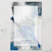 Ephemeral - Blauw & grijs Briefpapier (Voorkant)