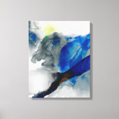 Ephemeral - Blauw & grijs Canvas Afdruk (Voorkant)