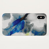 Ephemeral - Blauw & grijs Case-Mate iPhone Case (Achterkant (horizontaal))