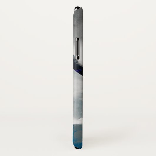 Ephemeral - Blauw & grijs Case-Mate iPhone Case (Achterkant / rechts)