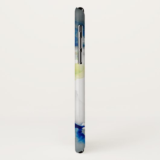 Ephemeral - Blauw & grijs Case-Mate iPhone Case (Achterkant/links)