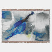 Ephemeral - Blauw & grijs Deken (Voorkant)