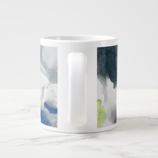 Ephemeral - Blauw & grijs Grote Koffiekop (Achterkant)