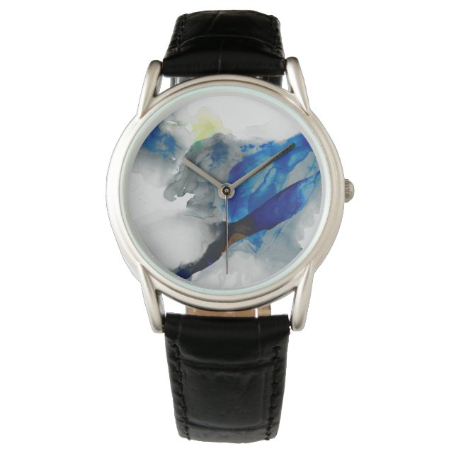 Ephemeral - Blauw & grijs Horloge (Voorkant)