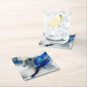 Ephemeral - Blauw & grijs Kartonnen Onderzetters (Insitu)