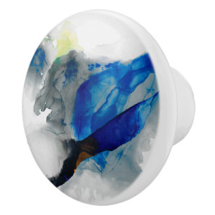 Ephemeral - Blauw & grijs Keramische Knop