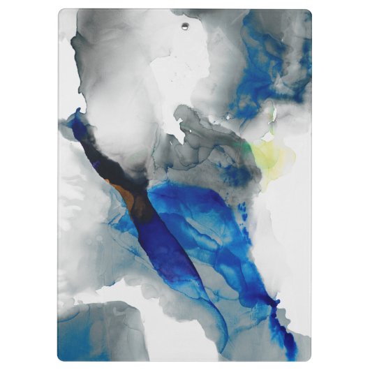 Ephemeral - Blauw & grijs Klembord (Achterkant)