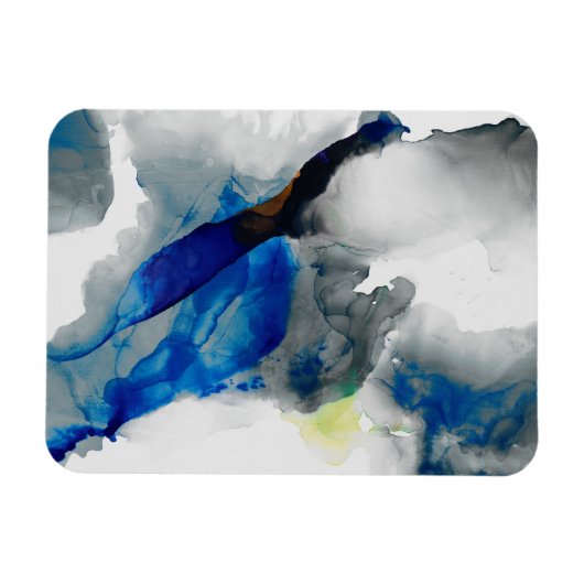Ephemeral - Blauw & grijs Magneet (Horizontaal)