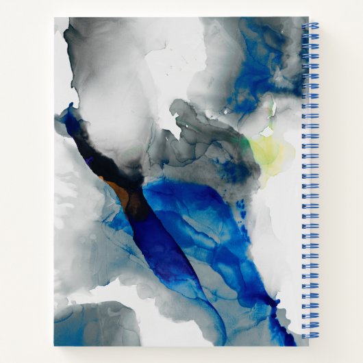 Ephemeral - Blauw & grijs Notitieboek (Achterkant)