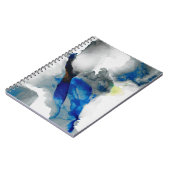 Ephemeral - Blauw & grijs Notitieboek (Linkerzijde)