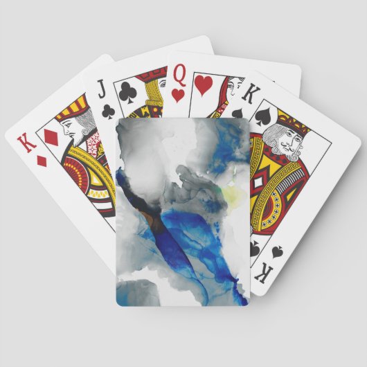 Ephemeral - Blauw & grijs Pokerkaarten (Achterkant)