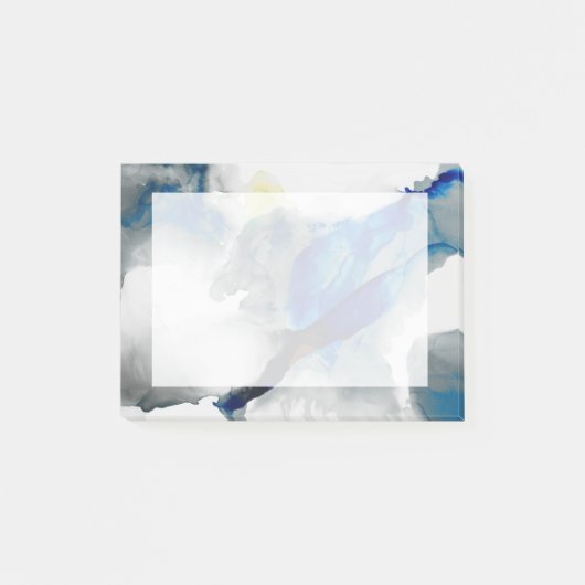 Ephemeral - Blauw & grijs Post-it® Notes (Voorkant)