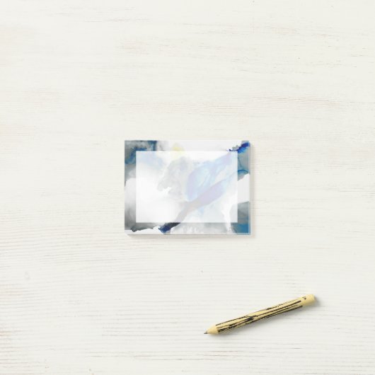 Ephemeral - Blauw & grijs Post-it® Notes (Op bureau)