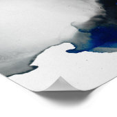 Ephemeral - Blauw & grijs Poster (Hoek)