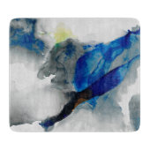 Ephemeral - Blauw & grijs Snijplank (Voorkant)