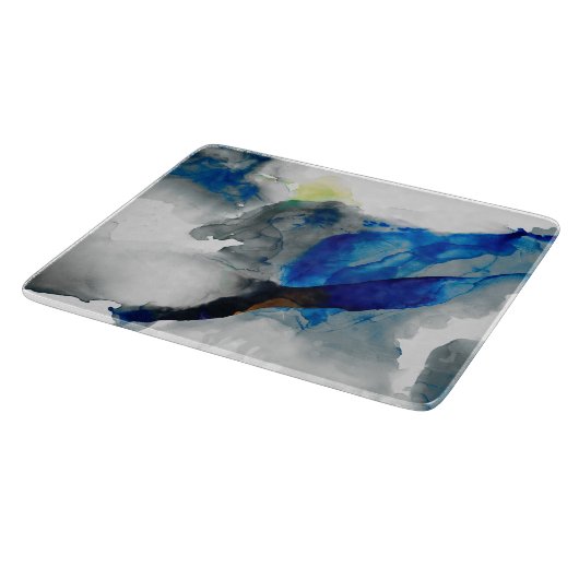 Ephemeral - Blauw & grijs Snijplank (Hoek)