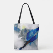 Ephemeral - Blauw & grijs Tote Bag (Achterkant)