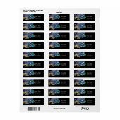 EPHEMERAL BLUE SAPPHIRE MONOGRAM Black Etiket (Full Sheet)