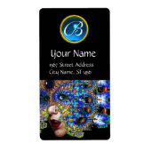 EPHEMERAL BLUE SAPPHIRE MONOGRAM Black Etiket (Voorkant)