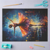 Ephemeral Elegance: een Ballerina's Dance Decoupag Tissuepapier (Craft)
