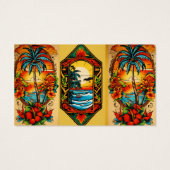 Ephemeral Essence Een boeiend Tattoo ontwerp Visitekaartje (Achterkant)