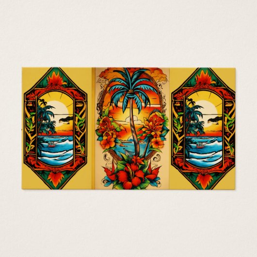 Ephemeral Essence Een boeiend Tattoo ontwerp Visitekaartje (Voorkant)