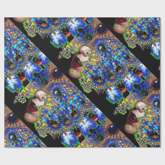 EPHEMERAL FRACTAL MASK CADEAUPAPIER (Vlak)