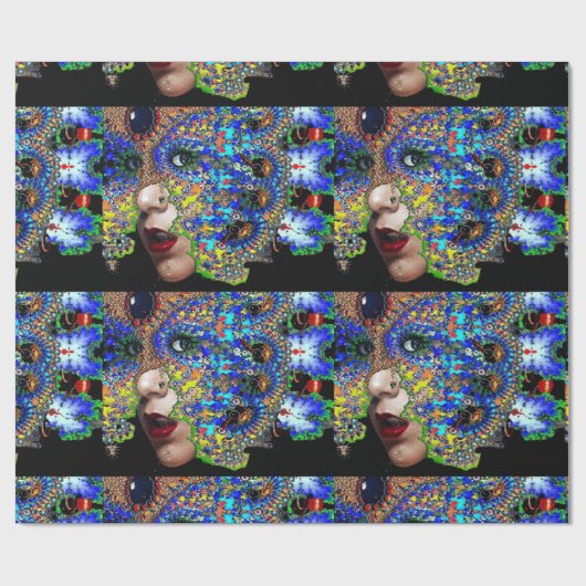 EPHEMERAL FRACTAL MASK CADEAUPAPIER (Vlak)