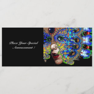 EPHEMERAL, halloween maskerade bal, blauw masker Aankondiging