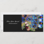 EPHEMERAL, halloween maskerade bal, blauw masker Aankondiging (Voorkant)