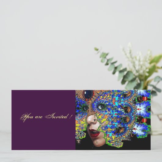 EPHEMERAL Halloween Masquerade Ball Kaart (Staand voorkant)