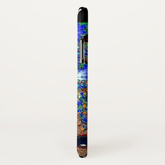 EPHEMERAL Lady met zwart fractaal masker blauw Case-Mate iPhone Case (Achterkant / rechts)