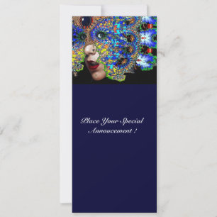 EPHEMERAL Mardi Gras Masquerade Ball, blauw masker Aankondiging