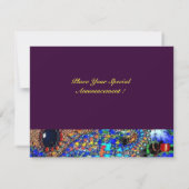 EPHEMERAL Mardi Gras Masquerade Ball, blauw masker Aankondiging (Achterkant)