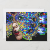 EPHEMERAL Mardi Gras Masquerade Ball, blauw masker Aankondiging (Voorkant)