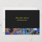 EPHEMERAL Mardi Gras Masquerade Ball, blauw masker Aankondiging (Achterkant)