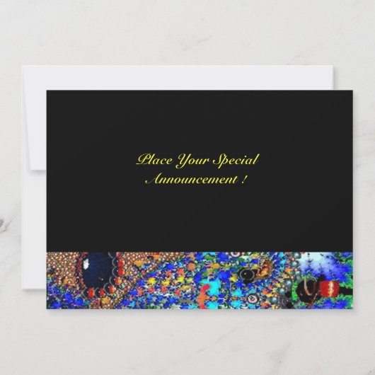 EPHEMERAL Mardi Gras Masquerade Ball, blauw masker Aankondiging (Achterkant)