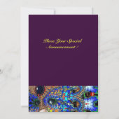 EPHEMERAL Mardi Gras Masquerade Ball, blauw masker Aankondiging (Achterkant)