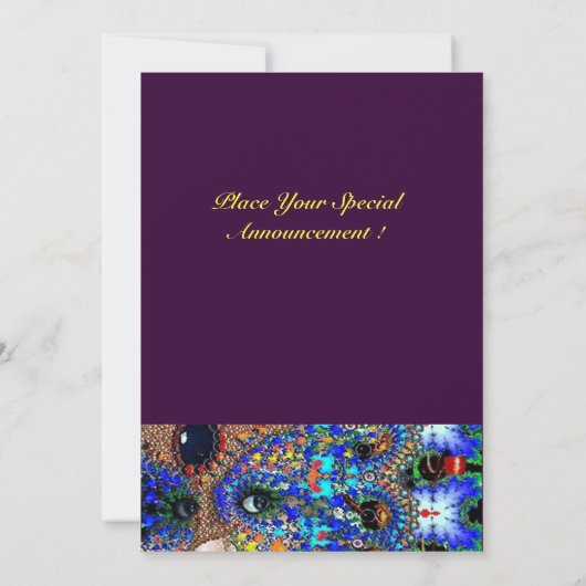 EPHEMERAL Mardi Gras Masquerade Ball, blauw masker Aankondiging (Achterkant)