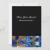 EPHEMERAL Mardi Gras Masquerade Ball, blauw masker Aankondiging (Achterkant)