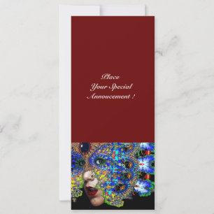 EPHEMERAL Mardi Gras Masquerade Ball, blauw masker Aankondiging