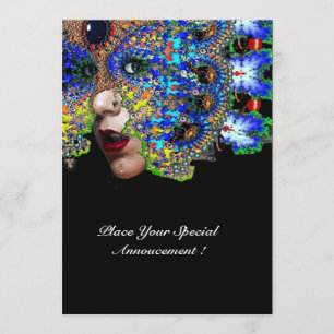 EPHEMERAL Mardi Gras Masquerade Ball, blauw masker Aankondiging