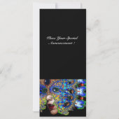 EPHEMERAL Mardi Gras Masquerade Ball, blauw masker Aankondiging (Achterkant)