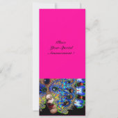 EPHEMERAL Mardi Gras Masquerade ball fuchsia blauw Aankondiging (Voorkant)