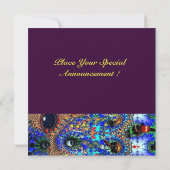 EPHEMERAL MASK Halloween Masquerade Ball Invite Kaart (Achterkant)