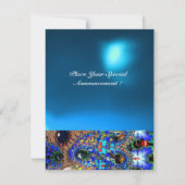 EPHEMERAL masquerade costume ball, blauwe saffier Aankondiging (Achterkant)