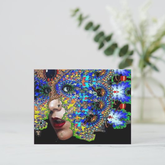 EPHEMERAL masquerade costume ball, blauwe saffier Aankondiging (Staand voorkant)