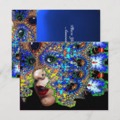 EPHEMERAL masquerade costume ball, blauwe saffier Aankondiging (Voorkant / Achterkant)